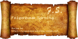 Feigenbaum Sarolta névjegykártya